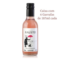 Vinho Pizzato Fausto Merlot Rosé Seco 187ml C/6