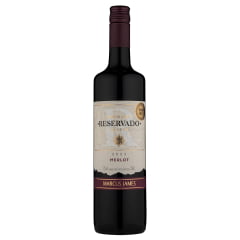 Kit Vinho Aurora Marcus James Merlot Tinto Demi-Sec 750ml C/taça