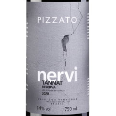 Pizzato Reserva Nervi Tannat Safra 2020 Vinho Tinto Seco 750ml