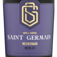 Vinho Aurora Saint Germain Merlot Tinto Meio Seco 750ml