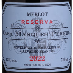 Vinho Casa Marques Pereira Reserva Merlot Tinto Seco 750ml