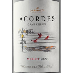 Vinho Garibaldi Acordes Gran Reserva Merlot Tinto Seco 750ml