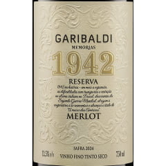 Vinho Garibaldi Memórias Reserva Merlot Tinto Seco 750ml   