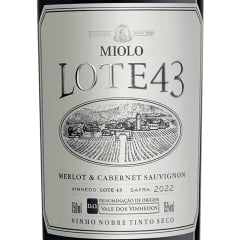 Vinho Miolo Lote 43 Safra 2022 Tinto Seco 750ml Caixa C/6