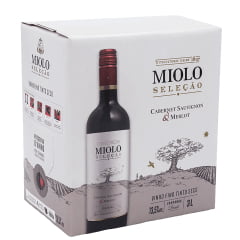 Vinho Miolo Seleção Cabernet Sauvignon/Merlot Tinto Seco Bag in Box 3 Litros