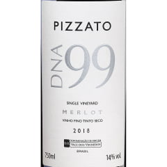 Vinho Pizzato DNA 99 Merlot Safra Histórica 2018 Tinto  750ml