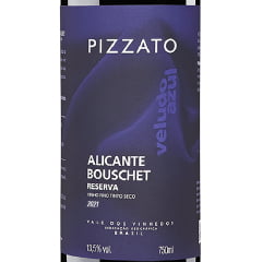 Vinho Pizzato Reserva Alicante Bouschet Safra 2021 Tinto Seco 750ml