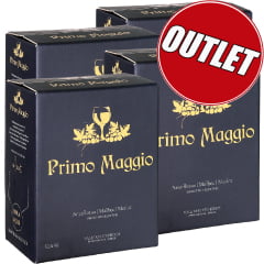 Vinho Primo Maggio Tinto Seco Corte Especial 3 Litros Bag in Box C/4 - COMPRE 3 LEVE 4
