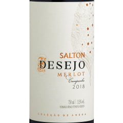 Vinho Salton Desejo Merlot Tinto Seco 750ml + BRINDE 2 TAÇAS DE VIDRO