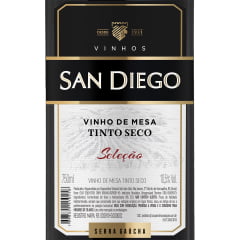 Vinho San Diego Seleção Tinto Seco 750ml C/6 Vinho San Diego Seleção Tinto Seco 750ml C/6