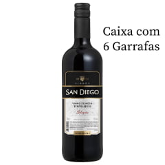 Vinho San Diego Seleção Tinto Seco 750ml C/6 Vinho San Diego Seleção Tinto Seco 750ml C/6