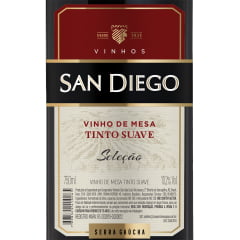 Vinho San Diego Seleção Tinto Suave 750ml C/6