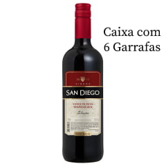 Vinho San Diego Seleção Tinto Suave 750ml C/6 Vinho San Diego Seleção Tinto Suave 750ml C/6