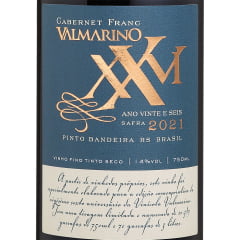 Vinho Valmarino XXVI Cabernet Franc Tinto Seco 750ml C/6 Caixa de Madeira