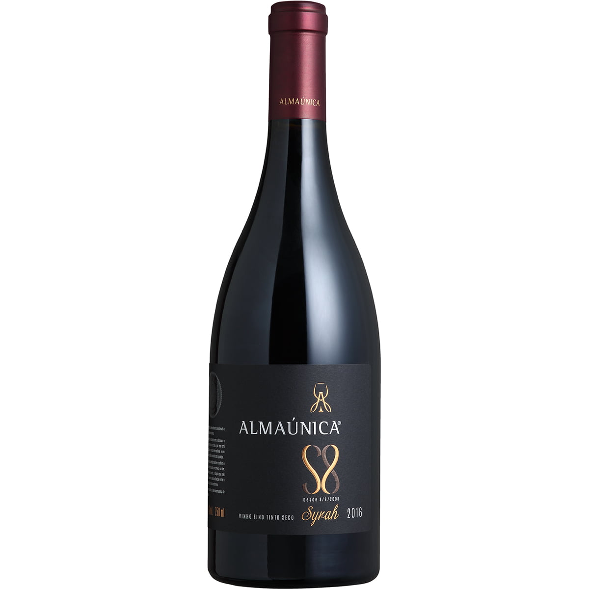 Vinho Almaúnica Ultra Premium Syrah S8 Tinto Seco 750ml