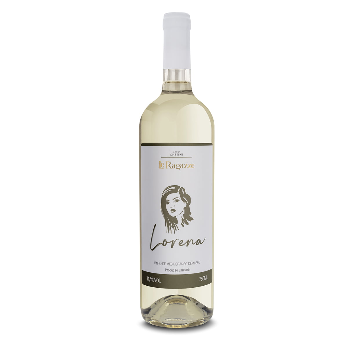 Vinho Adega Chesini Le Ragazze Lorena Branco Seco 750ml