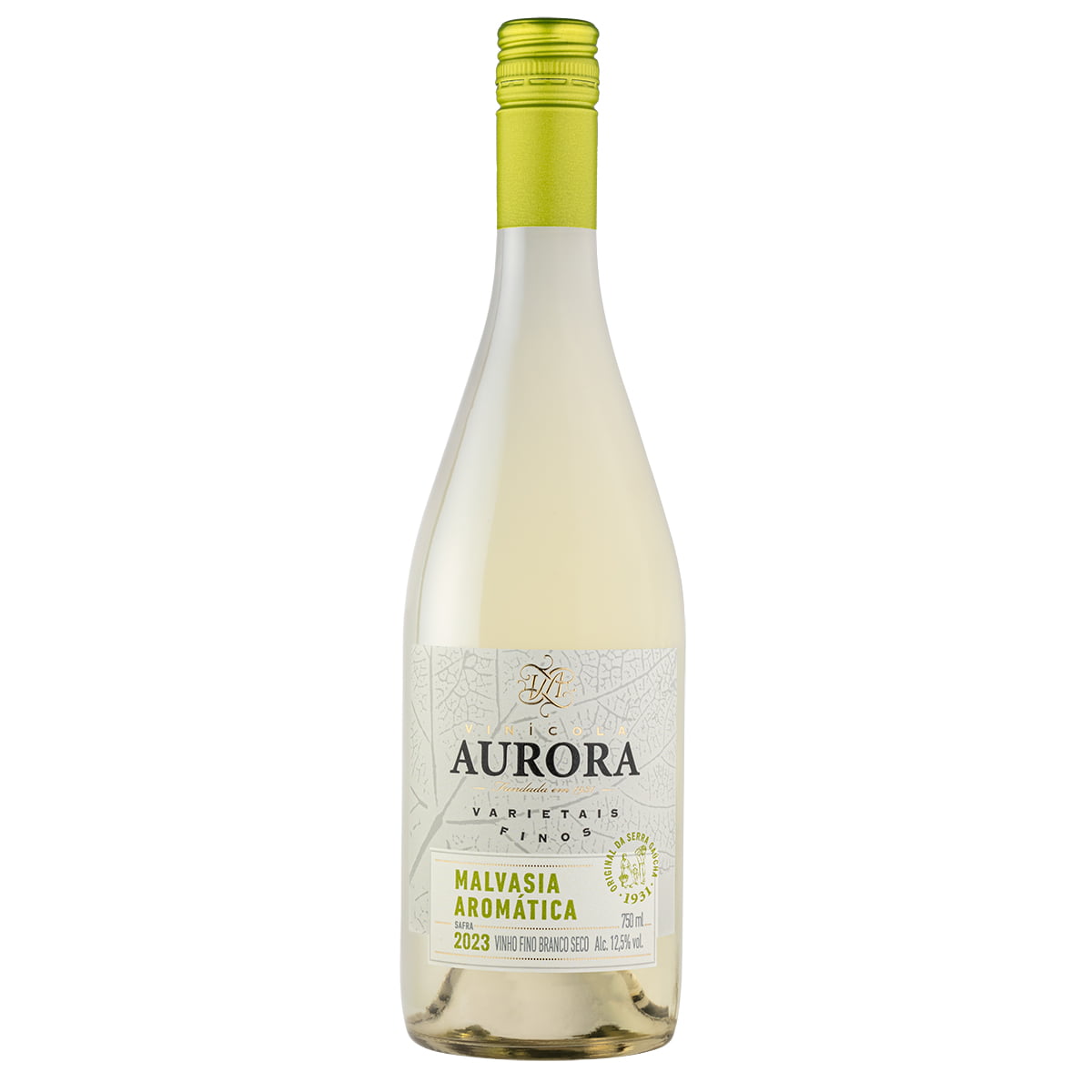 Vinho Aurora Varietal Malvasia Aromática Branco Seco 750ml