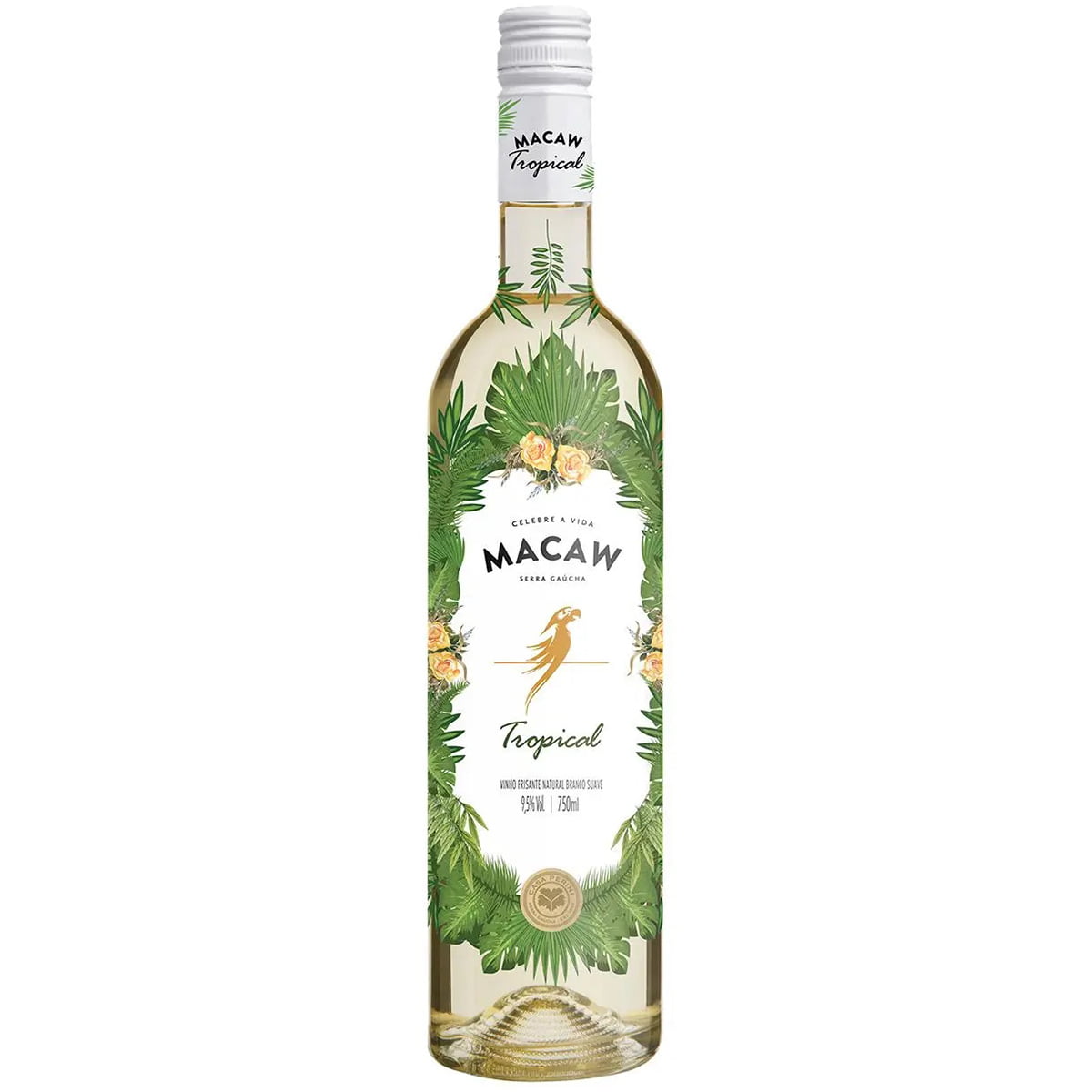 Vinho Casa Perini Macaw Tropical Frisante Branco Suave 750ml