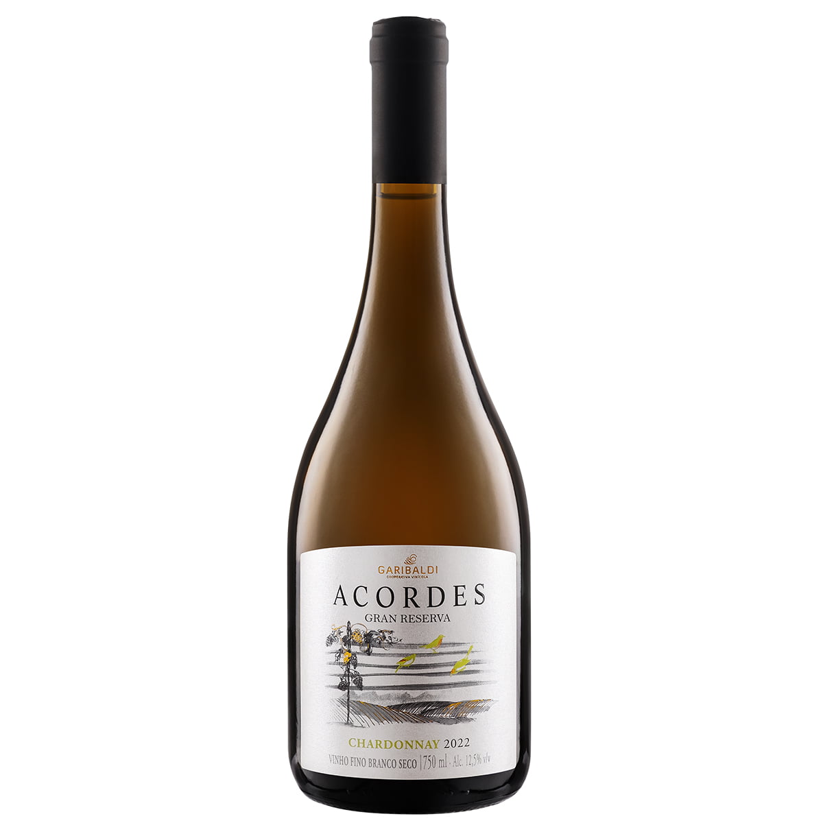 Vinho Garibaldi Acordes Gran Reserva Chardonnay Branco Seco 750ml