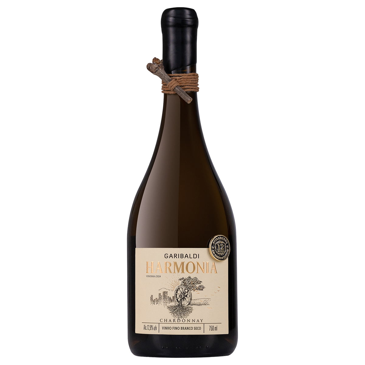 Vinho Garibaldi Harmonia Chardonnay Branco Seco 750ml