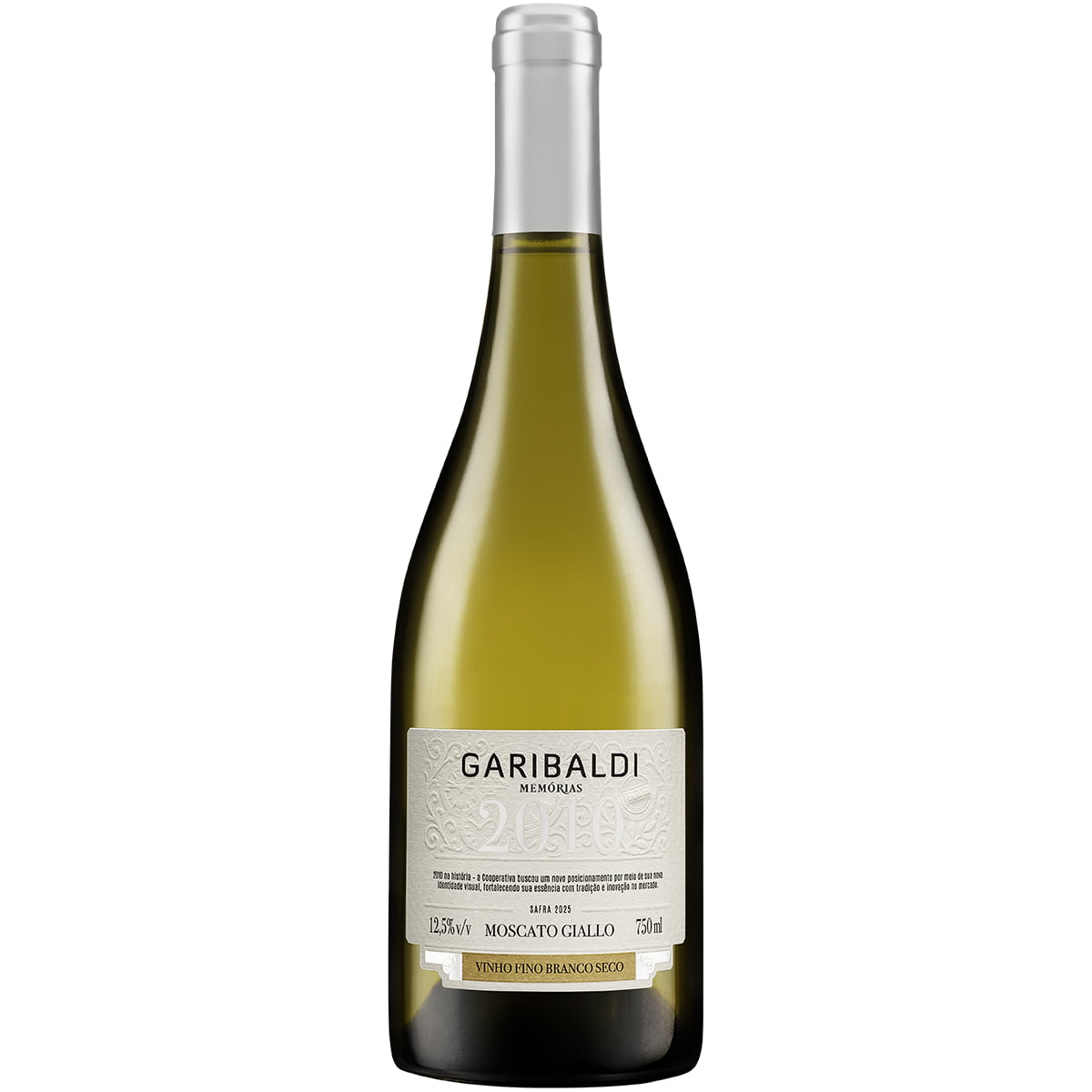 Vinho Garibaldi Memórias Moscato Giallo Branco Seco 750ml