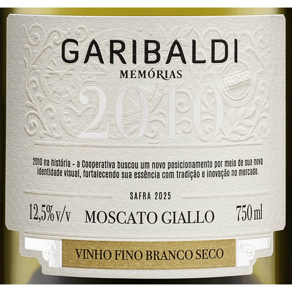 Vinho Garibaldi Memórias Moscato Giallo Branco Seco 750ml