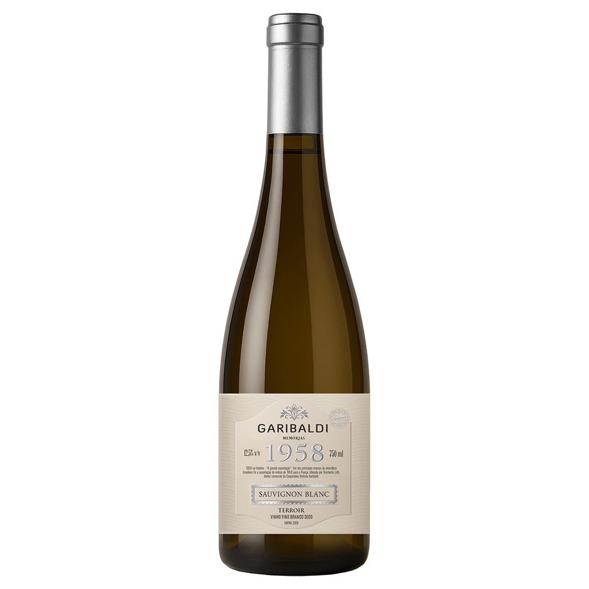 Vinho Garibaldi Memórias Sauvignon Blanc Branco Seco 750ml