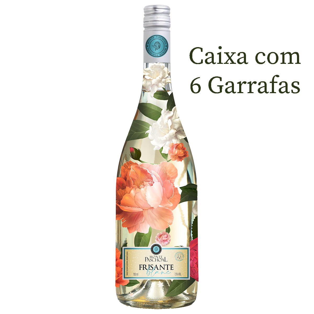 Vinho Monte Paschoal Frisante Blanc Branco Suave 750ml C/6