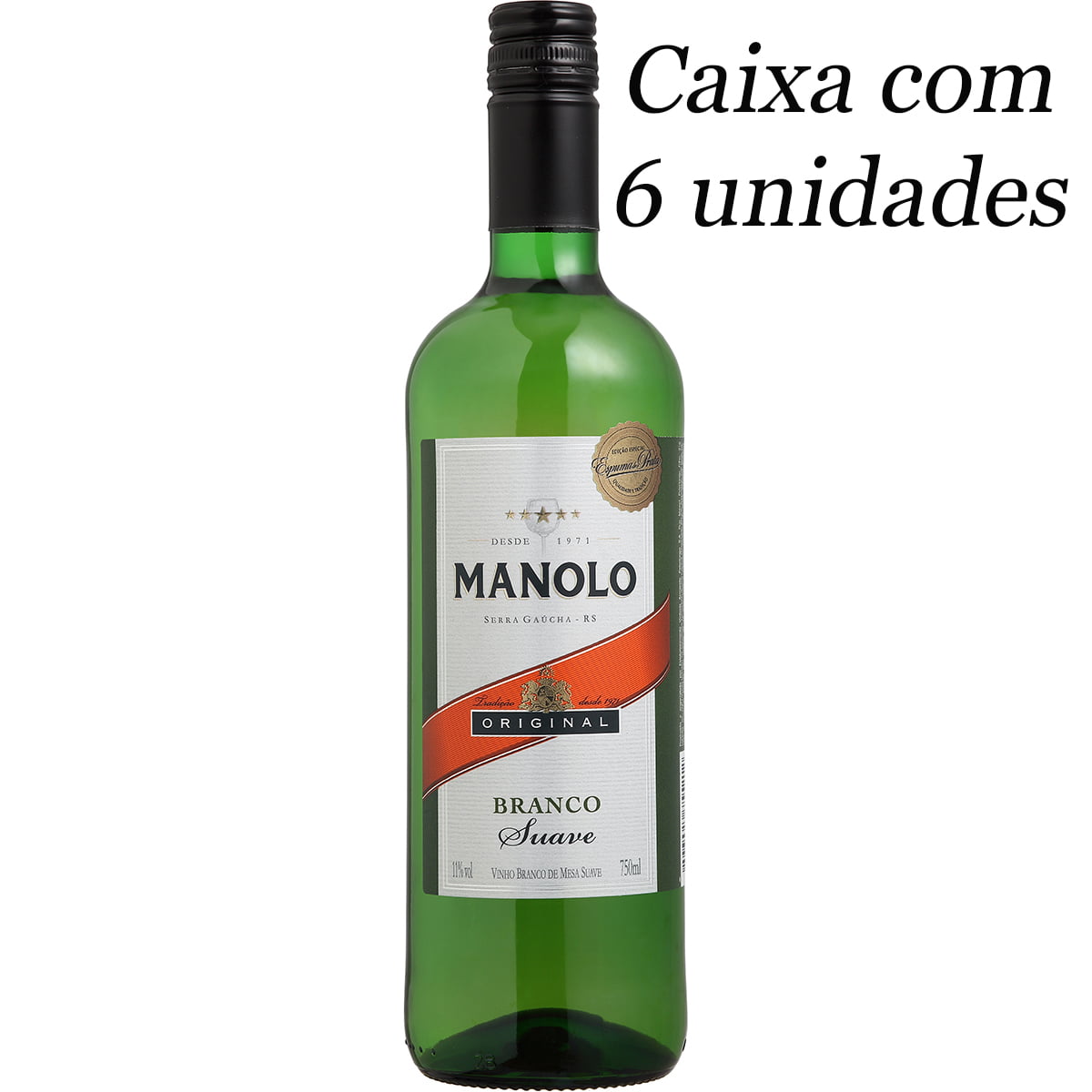Peterlongo Manolo Vinho Branco Suave 750ml C/6