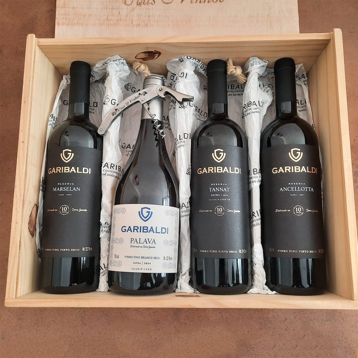 Kit Vinhos Garibaldi VG 750ml C/4