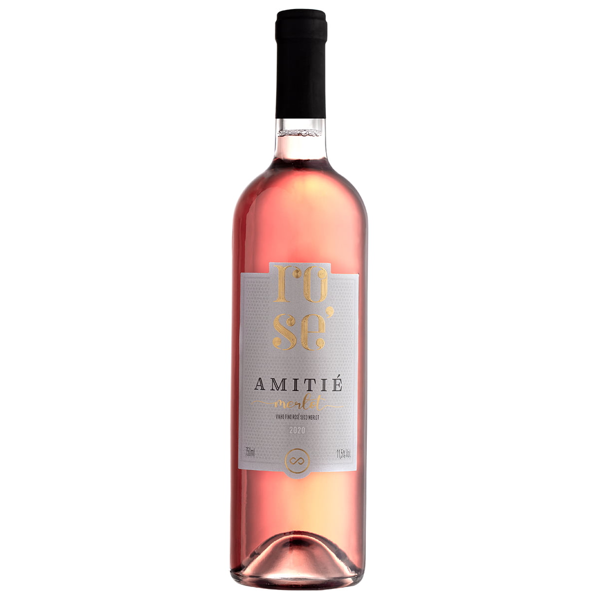 Vinho Amitié Merlot Rosé Seco 750ml