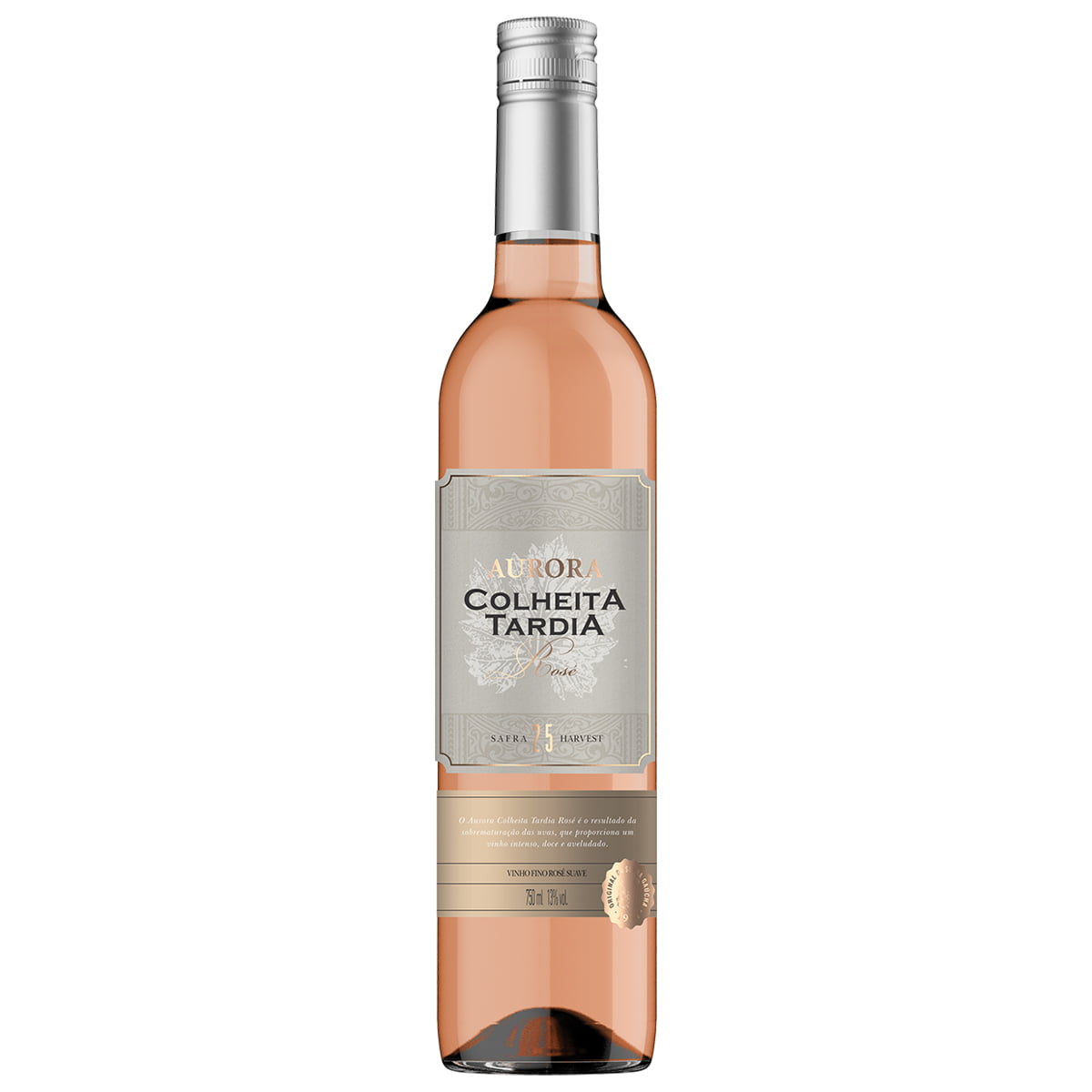 Vinho Aurora Colheita Tardia Malvasia/Moscato/Alicante Rosé 500ml