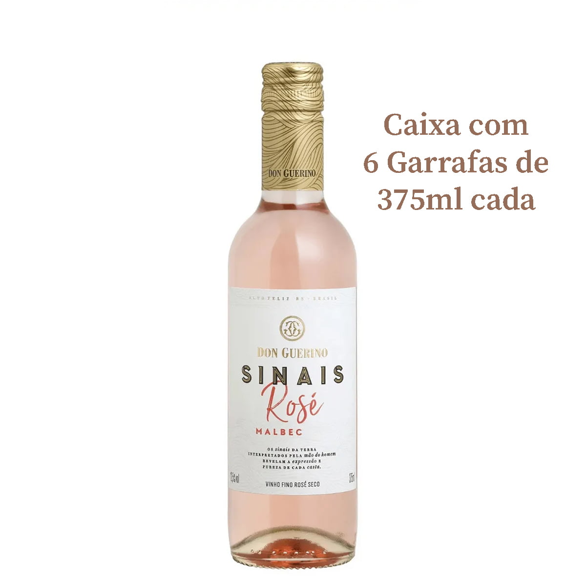 Vinho Don Guerino Sinais Malbec Rosé Seco 375ml C/6