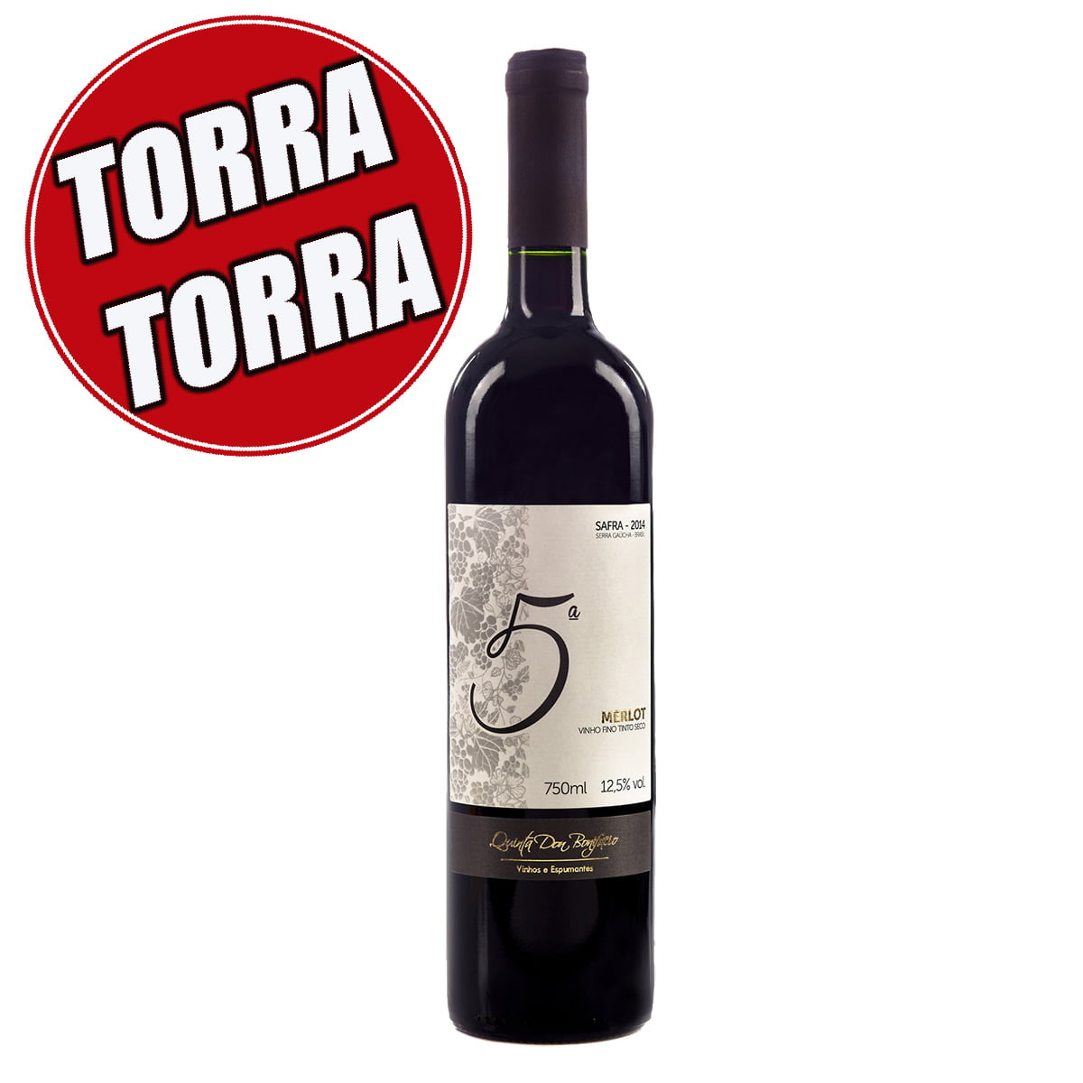 Quinta Don Bonifácio 5ª Merlot Vinho Tinto Seco 750ml