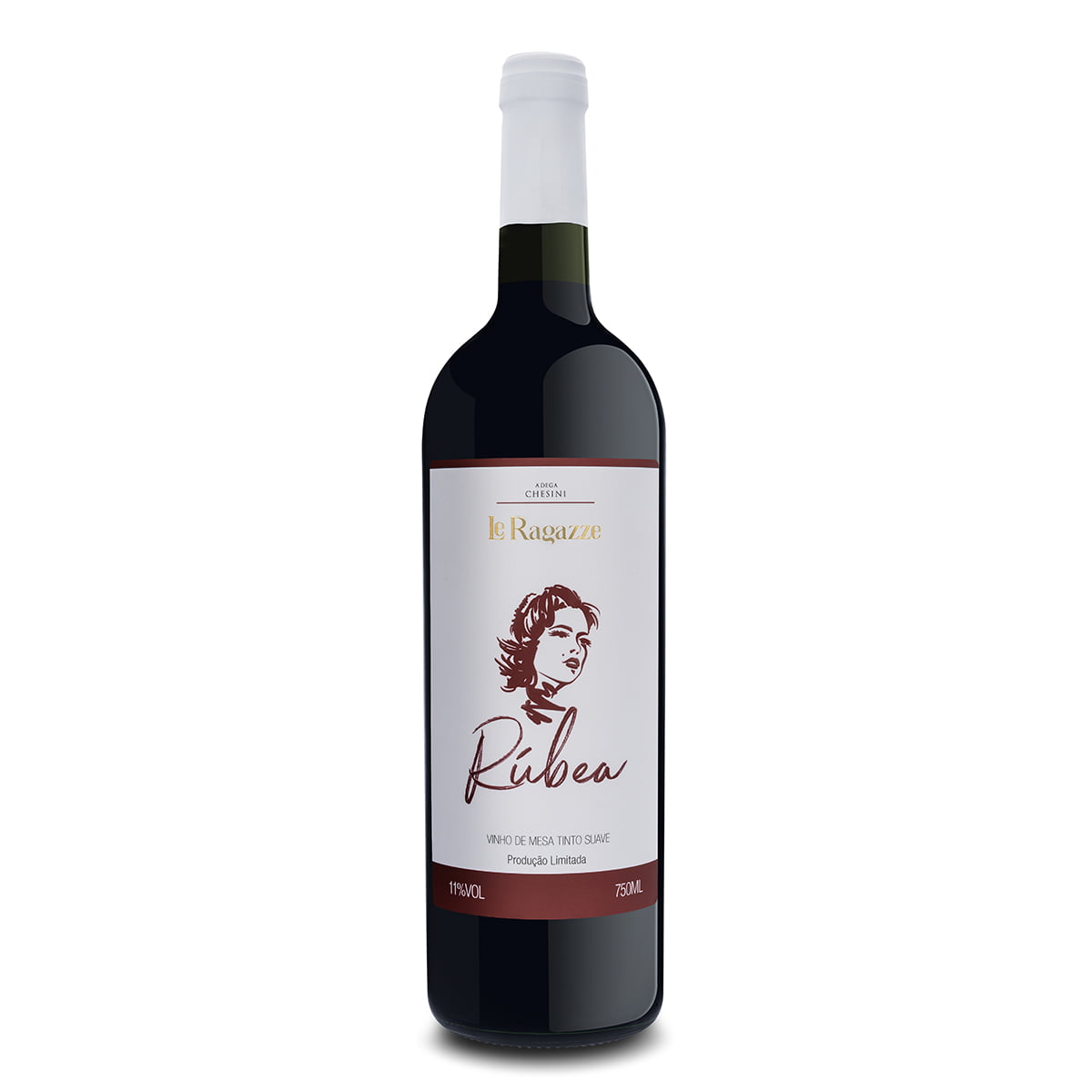 Vinho Adega Chesini Le Ragazze Rúbea Tinto Suave 750ml