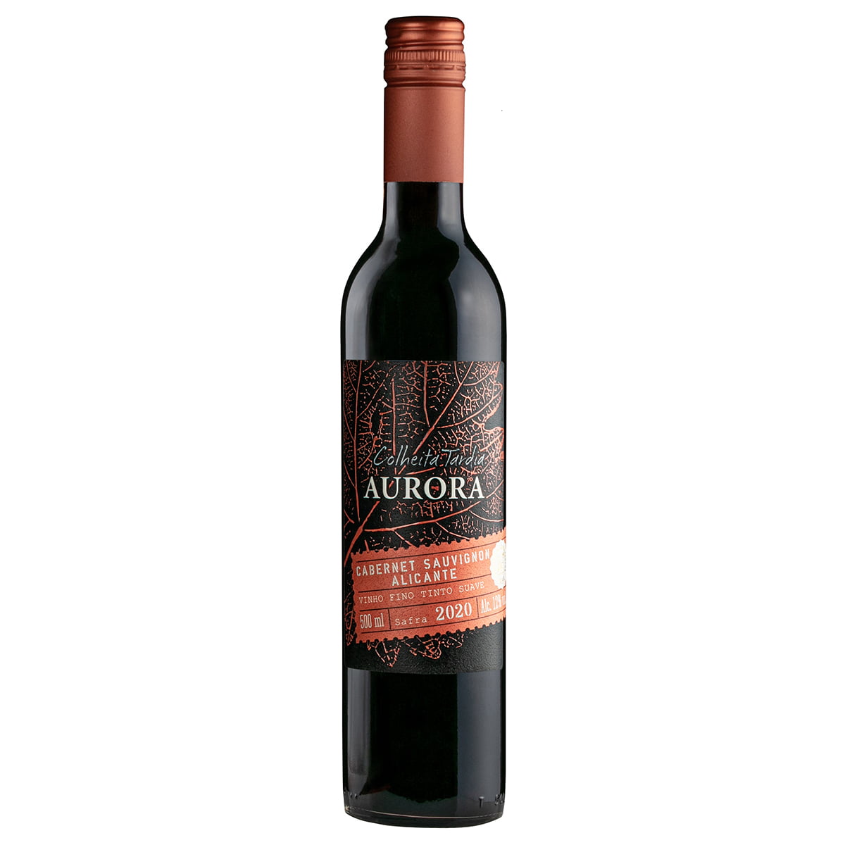 Vinho Aurora Colheita Tardia Cabernet Sauvignon/Alicante Tinto Suave 500ml