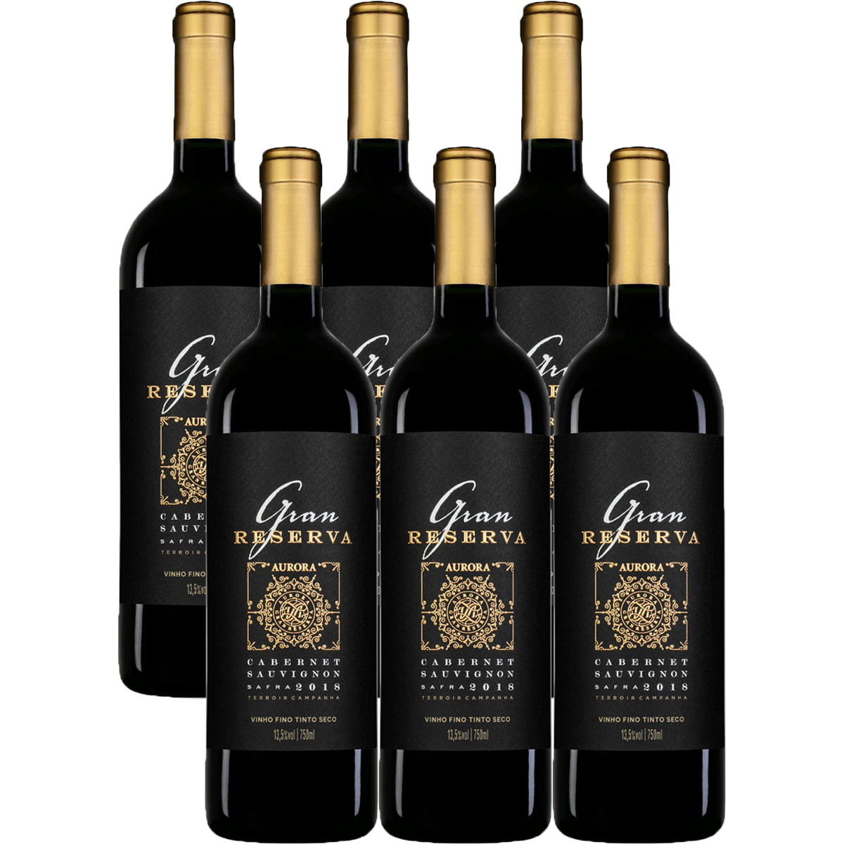 Vinho Aurora Gran Reserva Cabernet Sauvignon Tinto Seco 750ml C/6