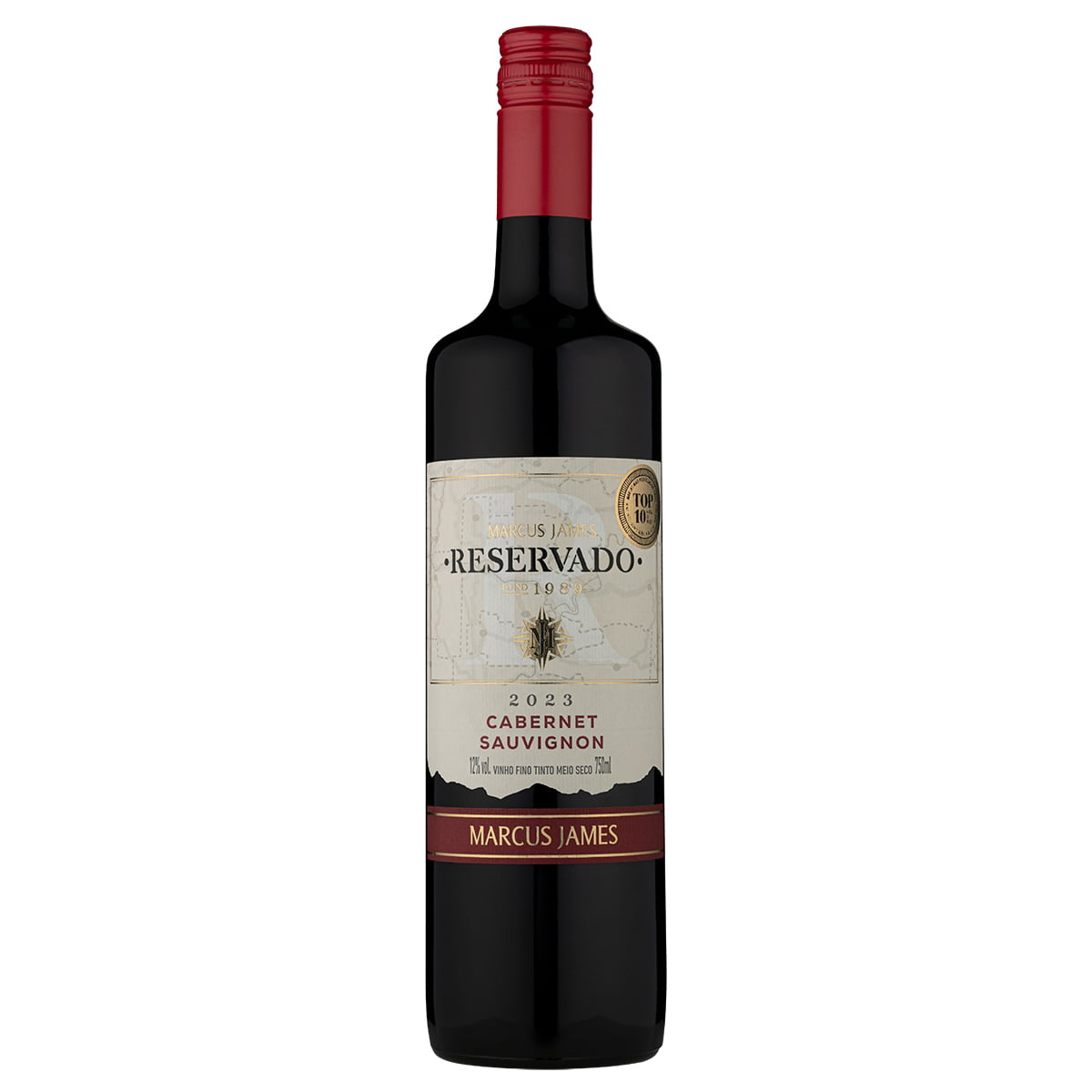 Vinho Aurora Marcus James Cabernet Sauvignon Tinto Meio Seco 750ml