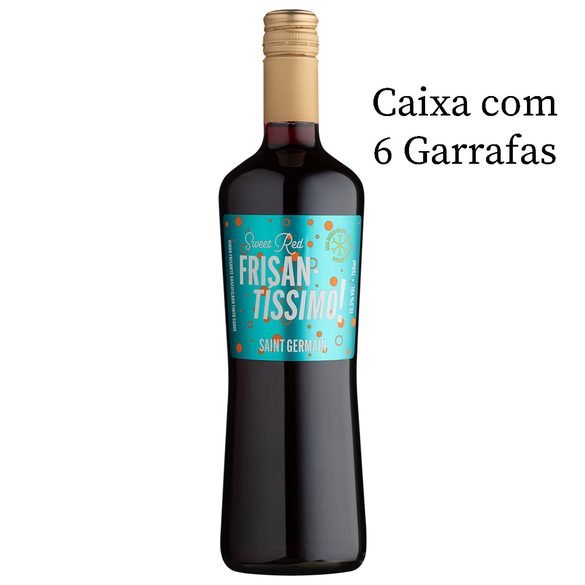 Vinho Aurora Saint Germain Frisantíssimo Sweet Red 750ml C/6