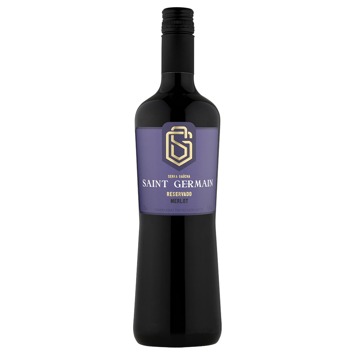 Vinho Aurora Saint Germain Merlot Tinto Meio Seco 750ml