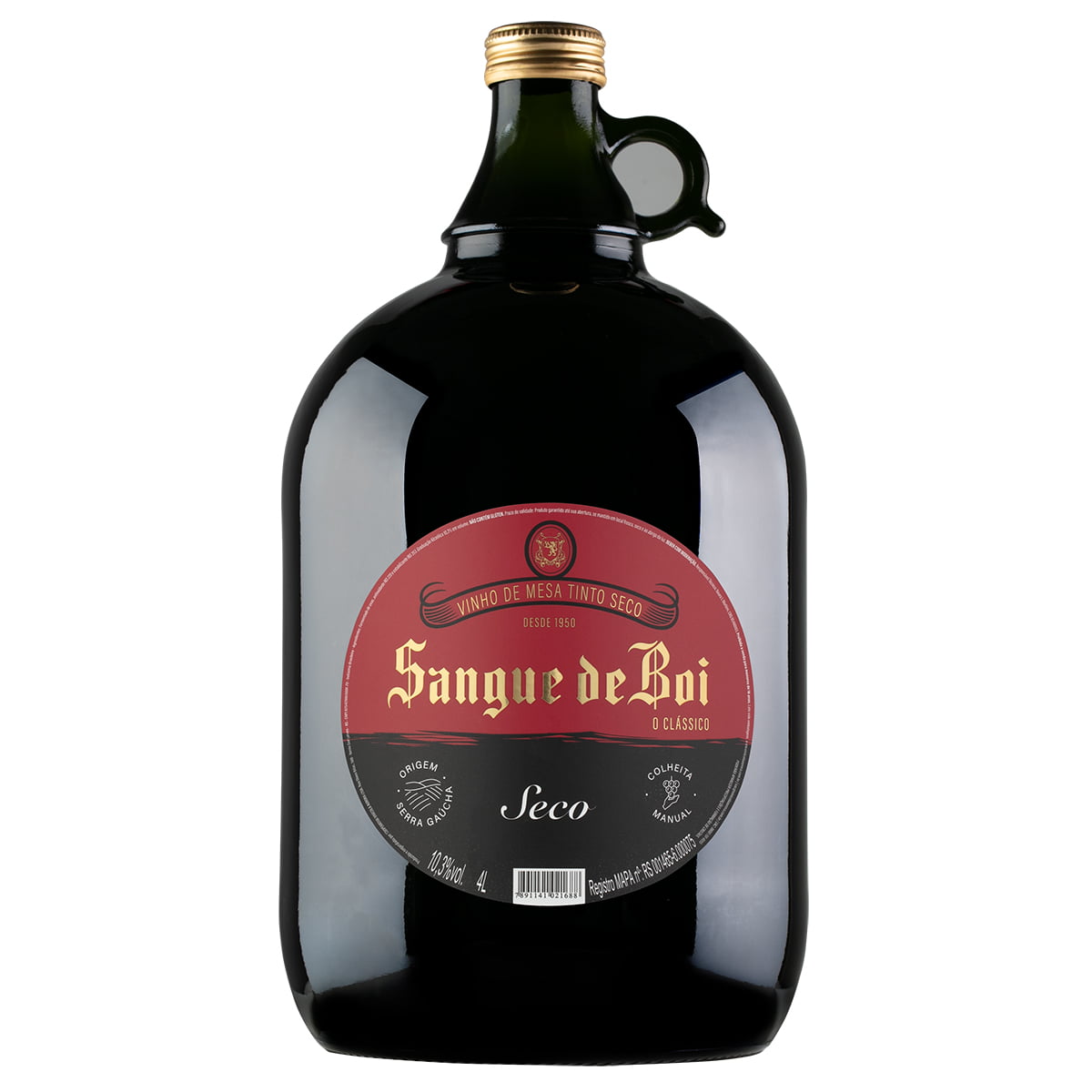 Vinho Aurora Sangue de Boi Tinto Seco 4 Lts