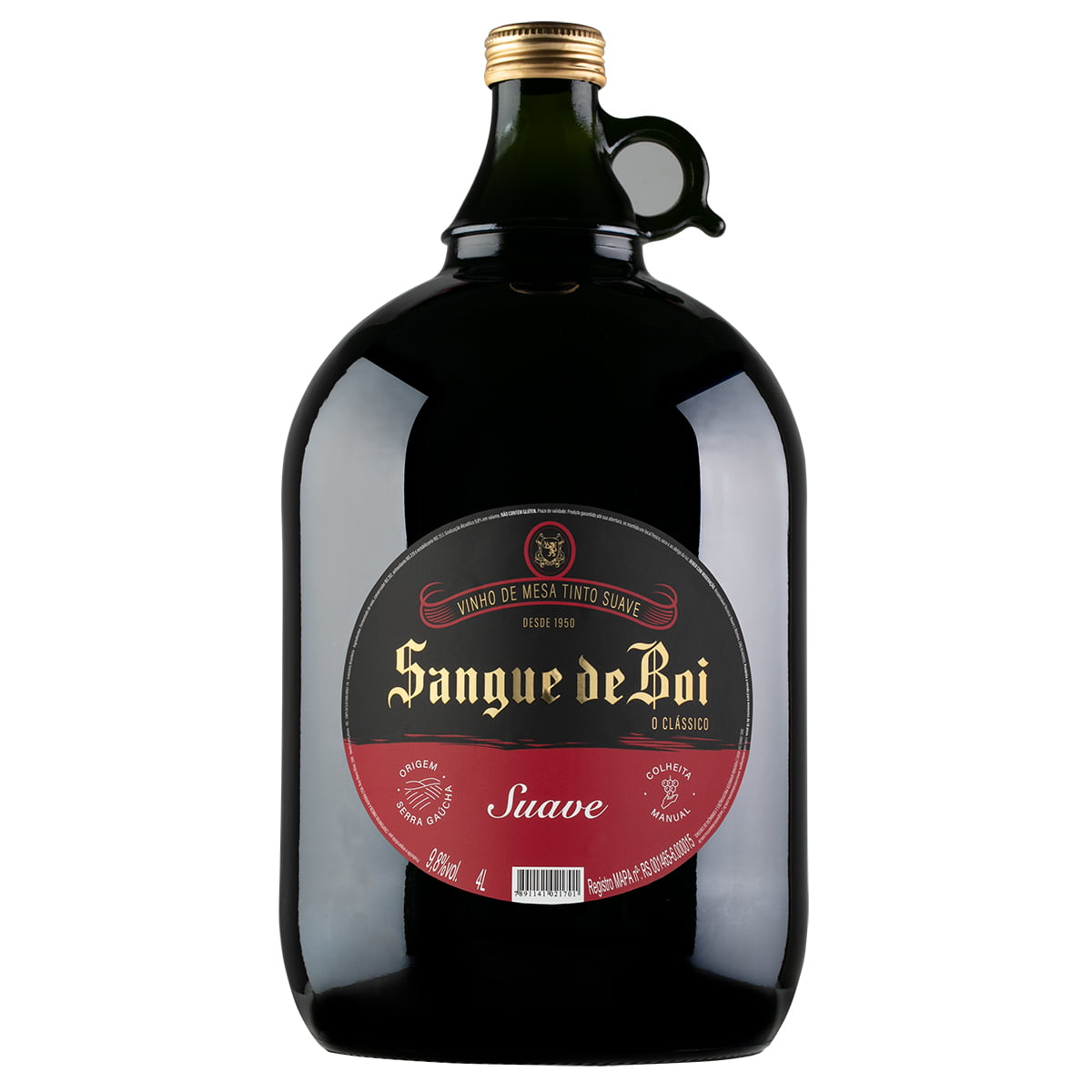 Vinho Aurora Sangue de Boi Tinto Suave 4 Litros