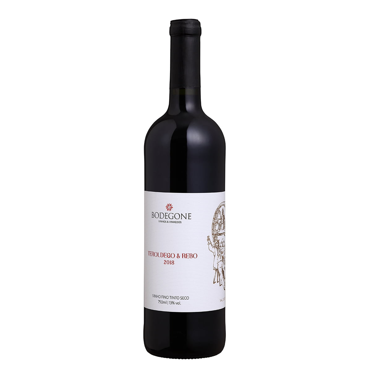 Vinho Bodegone Teroldego/Rebo Tinto Seco 750ml