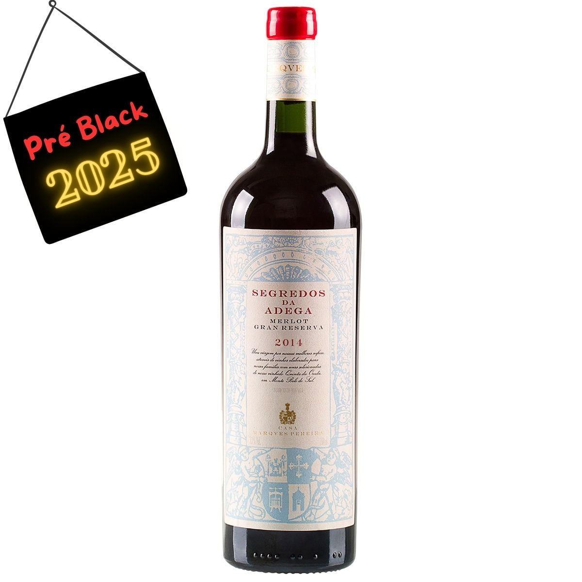 Vinho Casa Marques Pereira Segredos da Adega Merlot Tinto Seco 750ml