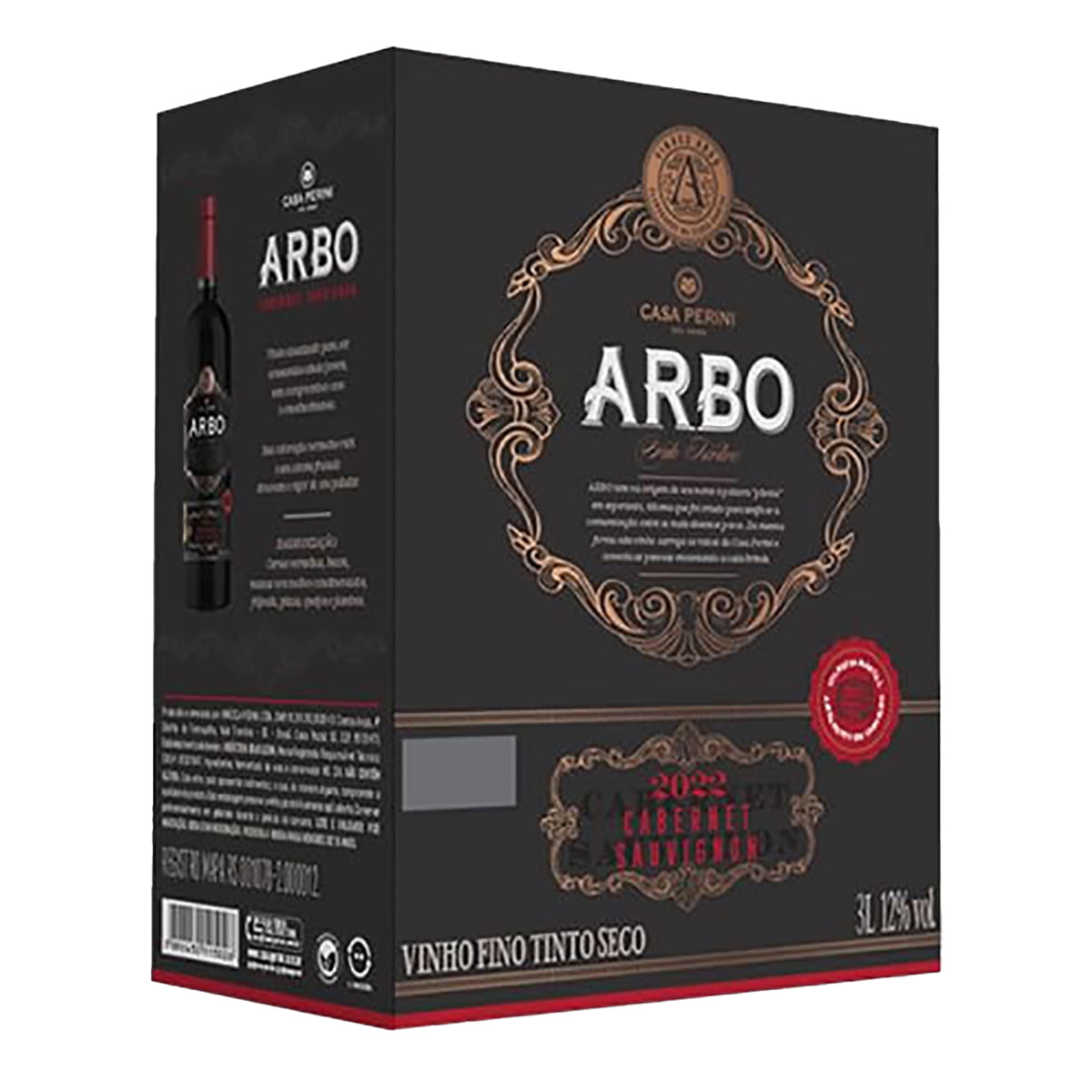 Vinho Casa Perini Arbo Cabernet Sauvignon Tinto Seco Bag in Box 3Lts