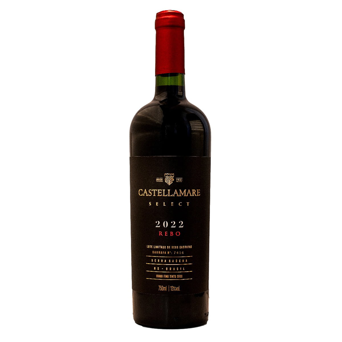Vinho Castellamare Select Rebo Tinto Seco 750ml