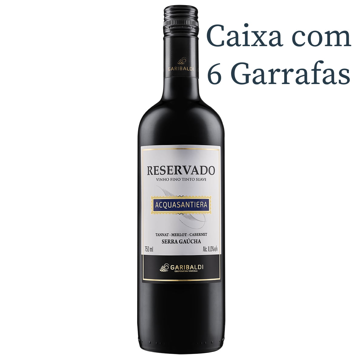 Vinho Garibaldi Acquasantiera Tinto Suave 750ml C/6