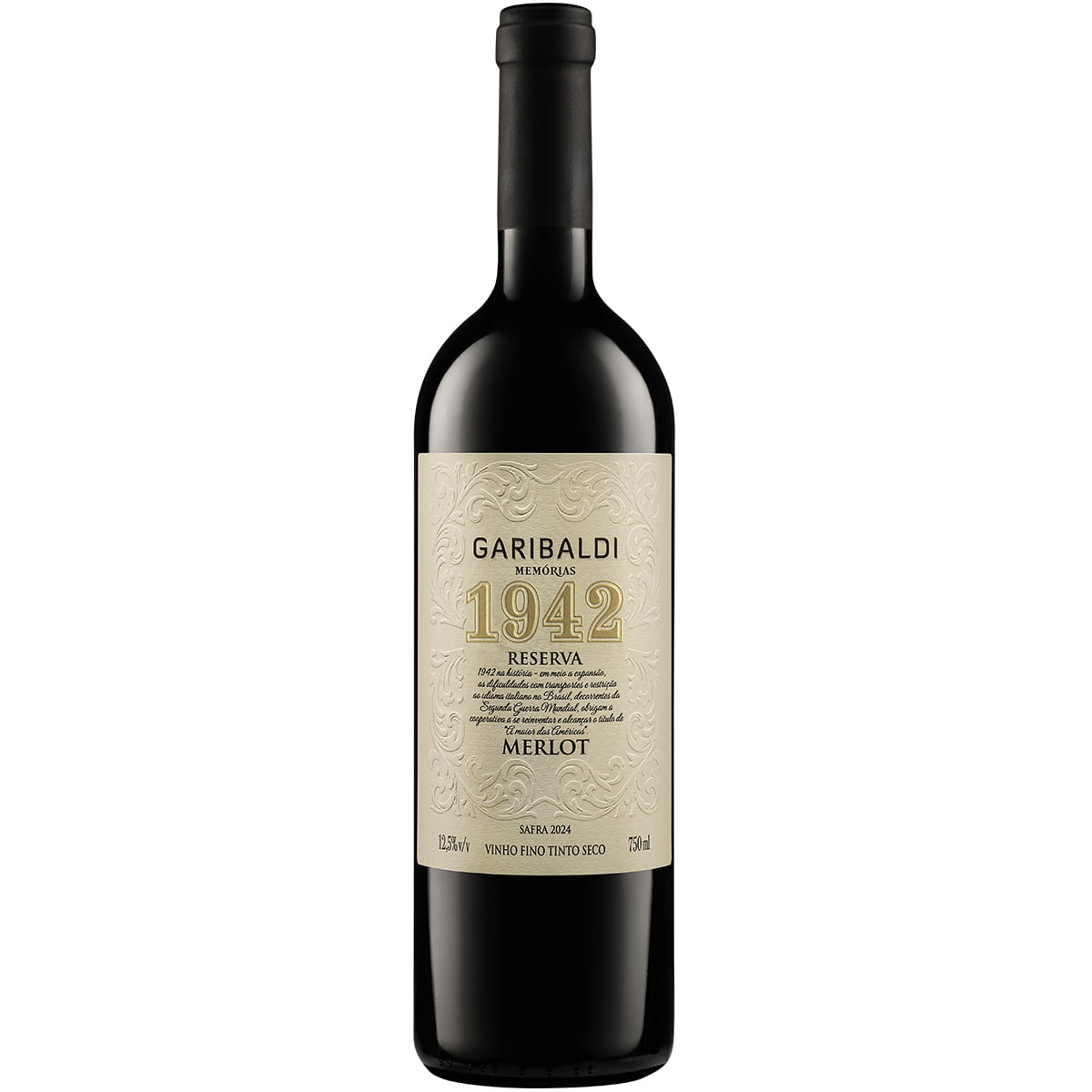 Vinho Garibaldi Memórias Reserva Merlot Tinto Seco 750ml