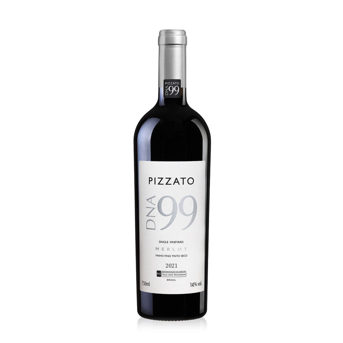 Vinho Pizzato DNA 99 Merlot Safra 2021 Tinto Seco 750ml