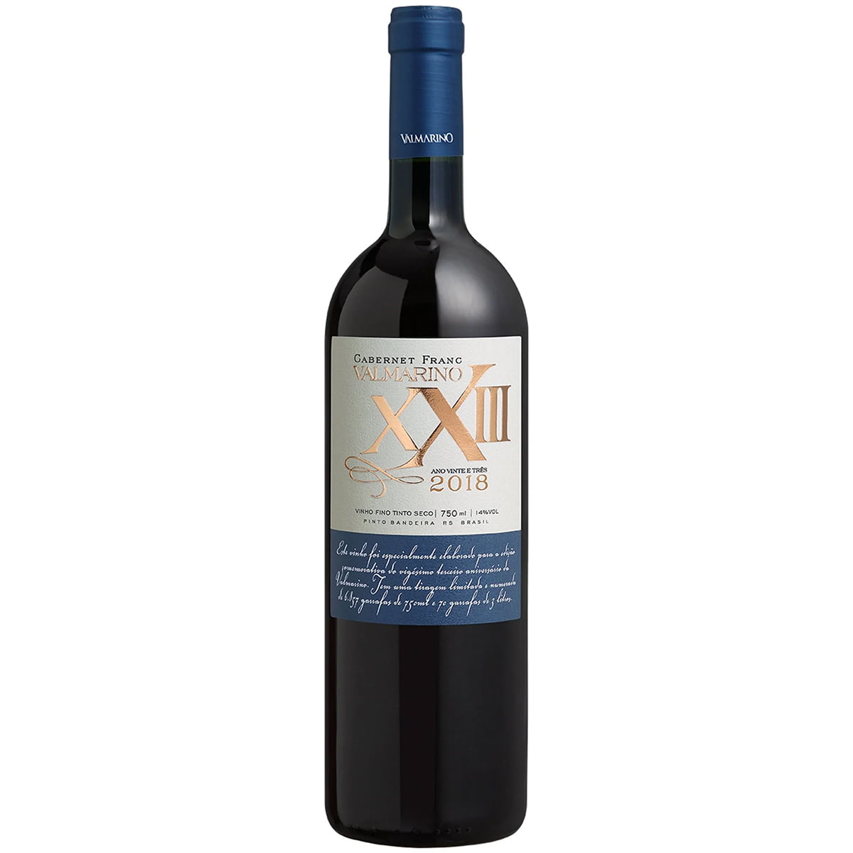 Vinho Valmarino XXIII Cabernet Franc Safra 2018 Tinto 750ml